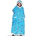 AAJIA,Peignoir,Longue Couverture en Flanelle avec Manches Hiver Sweats à Capuche surdimensionnés Sweat Femmes Hommes Pull Sweat géant Couverture à Capuche, Koala, Longueur 120 cm