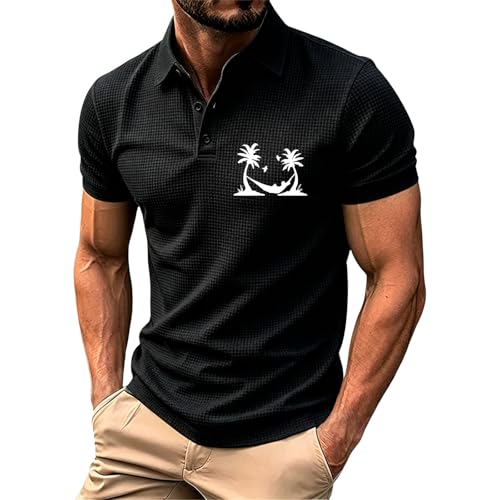 Polo homme sans col anti-transpiration en maille de soie respirante