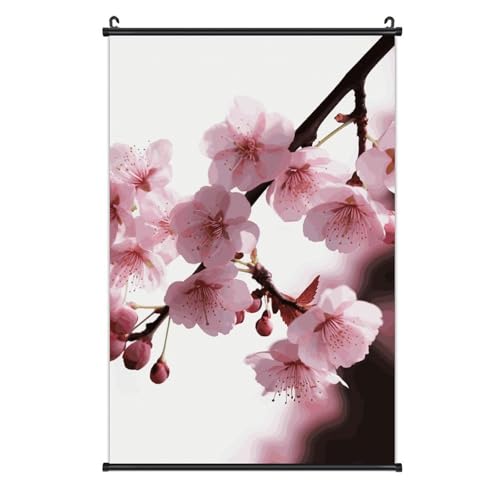 Poster sur toile Fleurs de cerisier décoration murale suspendue multi-tailles