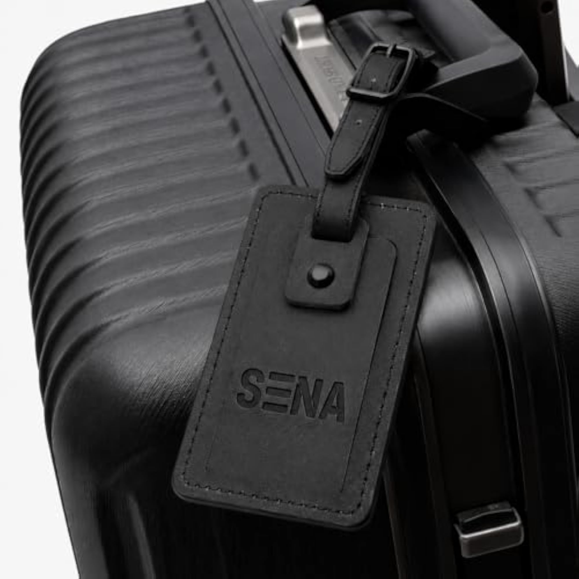 Faux Leather Luggage Tag, Embossed Travel Accessory