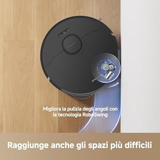 DREAME L10s Pro Gen 3 Robot Aspirapolvere e Lavapavimenti Intelligente,Aspirazione Vormax da 13.000 Pa,Sistema di Lavaggio DuoScrub,Sollevamento Automatico del Mocio di 7 mm,Batteria da 5.200 mAh,Nero