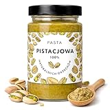 Pistazienpaste 100% aus reinen Pistazien – Naturbelassenes Pistazienmus ohne Zuckerzusatz, ohne Palmöl & Zusatzstoffe – Cremige Pistaziencreme für Desserts - 250 g