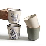 Ceramic Matcha Tea Cups Set of 4, 6 oz Japanese Tea Cup,Assorted Colors