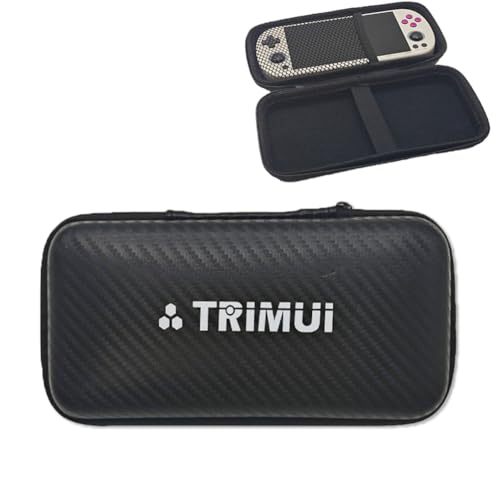 Rizadoras Y Tenazas, Video On Demand Funda protectora de transporte para consola de juegos Trimui Smart Pro de mano, bolsa de almacenamiento de viaje dura negra para consola de videojuegos, bolsa...