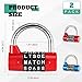 Shimeyao 2 Pcs 5 Letter Combination Lock Metal 5 Digit Lock Heavy Duty Word Gym Locker Keyless Resettable Safety Padlock for School Gym Locker Toolbox Hasp Cabinet(Blue, Red)