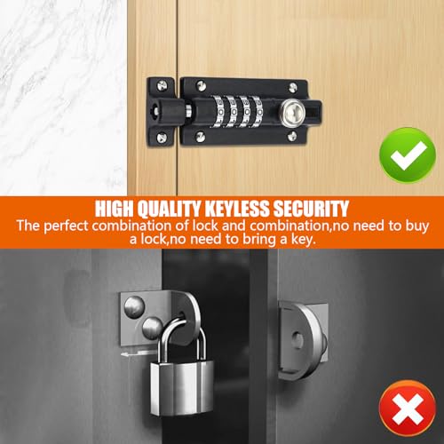 YOUNTHYE 2PCS Combination Locking Bolt - Image 4