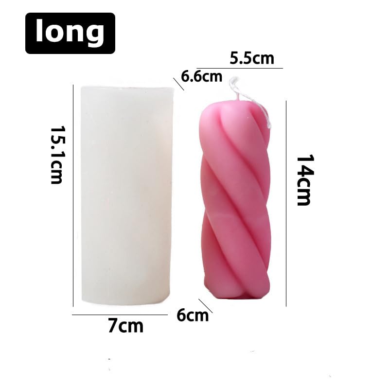 Silikonowa forma do świec, Silicone Candle Making Mold for Geometry Supplies Art Craft Home Decor(2pcs set)