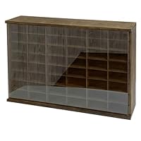 ミニカー用コレクションラック　キャビネット アクリル扉、棚付き　ブラウン Amazon.co.jp: ミニカーケース コレクションケース ディスプレイケース