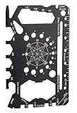 Multitool tarjeta 25 en 1 1 unidad herramienta multifunción de acero inoxidable tamaño tarjeta crédito 8,8 x 5,5 cm para camping supervivencia uso diario regalo hombres