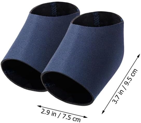 2 Pairs Replaceable Heel Socks Breathable Heel Protector Sleeves for Cracked Dry Heels Lightweight Cushion Covers for Walking Running Standing Portable Foot Care image 6