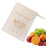 Bolsas para Pan de de Abejas - Natural Orgánico Con Cremallera,Almacenamiento Y Congelación De Pan,Para de Molde Bocadillos Congelador Cocina Hogar Camping