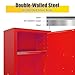 CETIVENO 26 Gal Flammable Storage Cabinet,OSHA-Hazardous Materials Safety Cabinet,Adjustable Shelf Fire Cabinet, for Safe Storage Flammable Liquids and Chemicals Laboratories and Industrial Site/RED