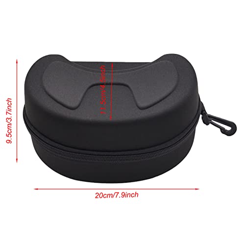 SUNTRADE Large Hard Sports Glasses Case, Snow Goggles Box, Sports Glasses Storage Holder, Protective Goggle Case,2pcs (Black) - Image 3