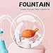 Stainless Steel Whale Fountain Tumbler with Handle, Drinking Cup with Whale Squirt, 24oz Whale Water Bottle Two Silicone Soft Tip, Leak-Proof Whale Fountain Tumbler for Kids Teens Adults (A-Pink)