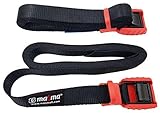 MAGMA Pack 2 Cinchas de Amarre de 3m | Correas para Baca Coche y Portabicicletas. Surf, Moto | Hebilla -Trinquete con Protección de Goma para no rayar | Carga Segura - SWL: 250kgf Rojo