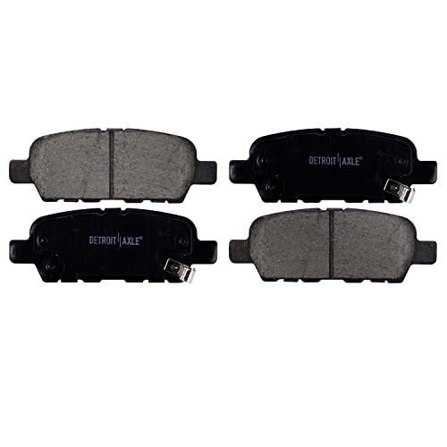 Detroit Axle - Rear Ceramic Brake Pads Replacement For Infiniti Ex35 G35 G37 M56 Q50 Nissan 350Z 370Z Altima Maxima Juke Maxima Murano - 2Pc Set #TOP4