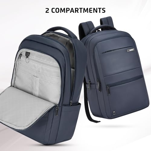 Image of Safari Tux 30L Formal Laptop Backpack Bag for Men & Women, Ideal for Office Use /School /College Boys and Girls, 2 Compartment, Premium PU Fabric, Antitheft, Trolley Sleeve & Organizer