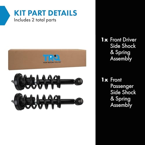 Image of TRQ Front Shock & Spring Assembly Set Compatible with 2018-2022 Ford 2018-2022 Lincoln