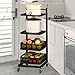 Storage Cart Rolling with 3 Drawers for Kitchen Home Trolley for Vegetables Versatile Use Perfect Organizer for All Spaces