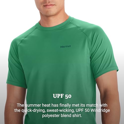 Image of MARMOT Men's Windridge Moisture-Wicking, Eco-Friendly, Breathable, UPF Short Sleeve Shirt