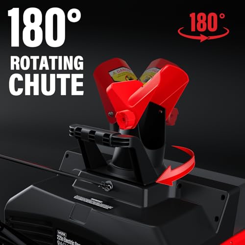 image for MZK 23-Inch Electric Walk-Behind Snow Blower with 30ft Throwing Distan