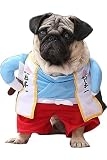 ペットパレット 犬 猫 コスプレ ハロウィン ペット 服 変装 仮装 小型犬 中型犬 大型犬 2足歩行 (桃太郎, L)