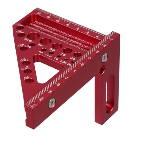 CIYODO 木工用アルミ合多機能角定規 高耐久軽量ポケット 精密測定用直角定規 建築作業対応