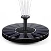 Solar Fonteinpomp, DISDIM Solar Powered Birdbath Water Fontein Pomp Panel Kit 1,4 W met 4 spuitkoppen, Outdoor Watering Dompel voor Vogelbad, Vijver, Vissentank, Zwembad, Patio en Tuin Decoratie