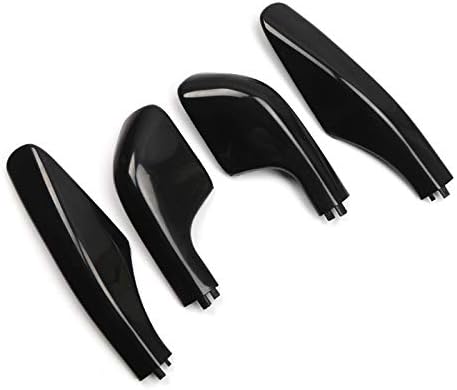 ITrims for Toyota Land Cruiser Prado J90 1996-2002 Black Exterior Roof Rack Rail End Cover Shell Cap Replacement 4PCS