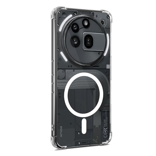 Image of DailyObjects Clear Magnetic Phone Case Cover Compatible with Nothing Phone (3a) Pro | Wireless Charging Slim Back Cover | 2 Layer Edge Protection & Shockproof
