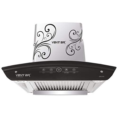 Ventair Steam Auto Clean Kitchen Chimney 60 CM 1400 m3/hr Made in India (Orchid, Baffle Filter with SS Oil Cup, Touch Control, 4th Generation Steam Cleaning Technology)