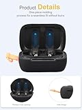 daunke for Skullcandy DIME 3 Wireless Earbuds, Soft Silicone Protective Cover,Case with Round buckle,Full Protection,Black - Image 2