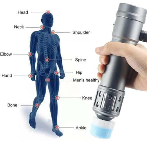 Máquina de terapia por ondas de choque, máquina de tratamientos de ondas de choque para ED con 7 cabezales de masaje para tratamiento de fascitis plantar y alivio del dolor miniatura 5