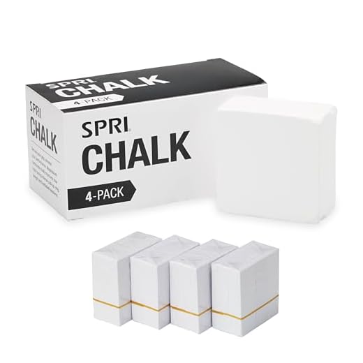 SPRI Chalk Block 2oz, 4-Pack, Gymnastics & Weightlifting Grip