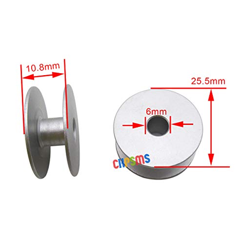 CKPSMS Brand -"M" Class Larger Aluminum BOBBINS Compatible with/Replacement for BERNINA Brand SIT Down Long-ARM Q16, Q20, Q24 Machines (BB-25B+25PCS) by ckpsms - Image 3