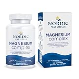 Nordic Naturals Magnesium Complex - 90 Capsules - 225 mg Magnesium, 1.9 mg Iron - Brain & Heart Health, Mood, Energy, & Muscle Relaxation - Non-GMO, Vegan - 30 Servings