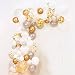 Balloon Garland Arch Kit, Balloons Garland Set Gold White Balloons Confetti Artificial Palm Wedding Shower Birthday Party Halloween Decorations DIY Decor Pack of 139