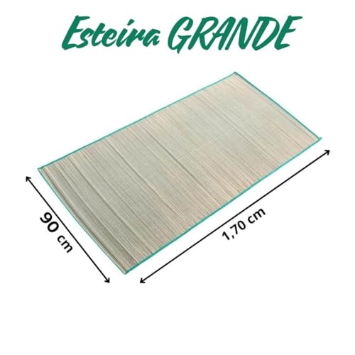 Esteira De Palha Natural Tapete Praia Piscina Acampamento-Yoga- Esteira Palha Disponível 2 Tamanho (