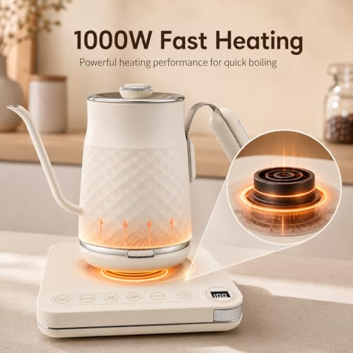 Tetera eléctrica Minervor 0.7L con control de temperatura miniatura 4