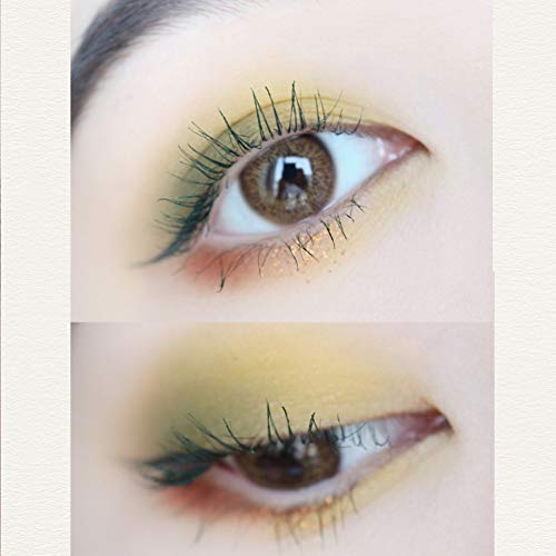 Gl-Turelifes 12 Color Mascara Colorful Fiber Mascara Charming Longlasting Mascara, Thick & Long Eyelash Waterproof And Smudge-Proof Eyes Makeup (Green) #TOP2