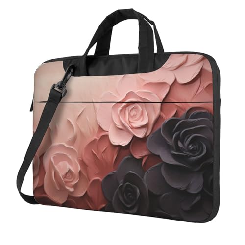 Sac ordinateur portable rose pâle et noir pour les déplacements urbains