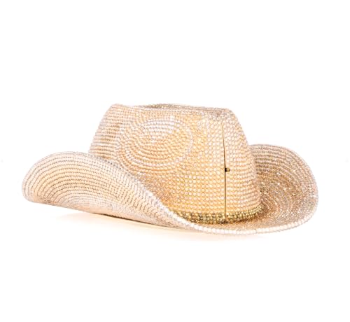 Judith Leiber Couture, Cowboy Hat Cheyenne Crystal-Embellished Convertible Clutch