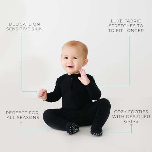 Image of Posh Peanut Baby Rompers Pajamas - Newborn Sleepers Boy Clothes - Kids One Piece PJ - Soft Viscose from Bamboo