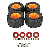 Ruedas de longboard todoterreno, plástico de larga duración que absorbe los golpes para terrenos difíciles, compatible con senderos y todo tipo de clima, ruedas de longboard resistentes, para un paseo