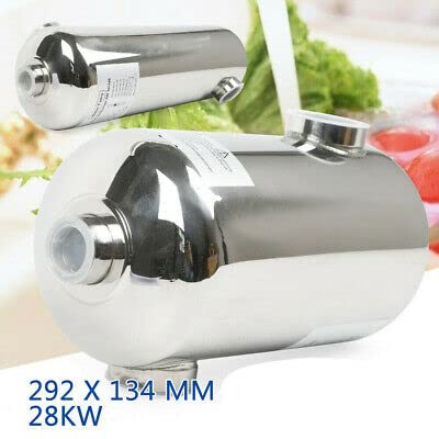 Termoscambiatore di calore per piscina, 28 kW, in acciaio inox, per riscaldamento della piscina, 292 x 134 mm, riscaldamento per piscina