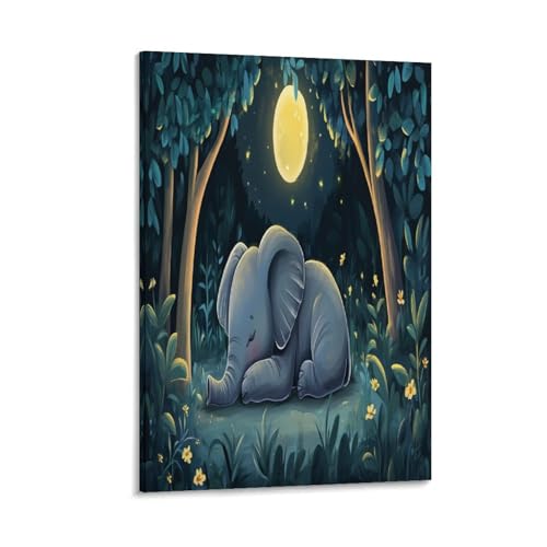 Idée cadeau tableau éléphant pour crémaillère et naissance