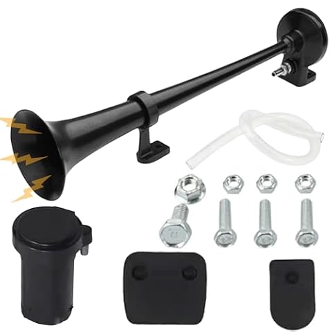 Klakson powietrzny, klakson do samochodów ciężarowych 12 V, 12 V, 128 db, klakson pneumatyczny do łodzi, samochodów osobowych i ciężarowych, pociągów, samochodów, vanów, motocykli, pociągów
