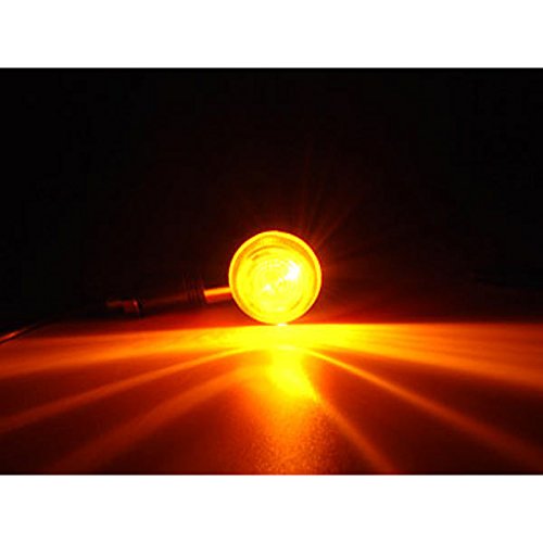 Krator Motorcycle 4 pcs Amber Bullet Turn Signals Lights Compatible with Kawasaki VN Vulcan Classic Nomad Drifter 1500 - Thumbnail 5