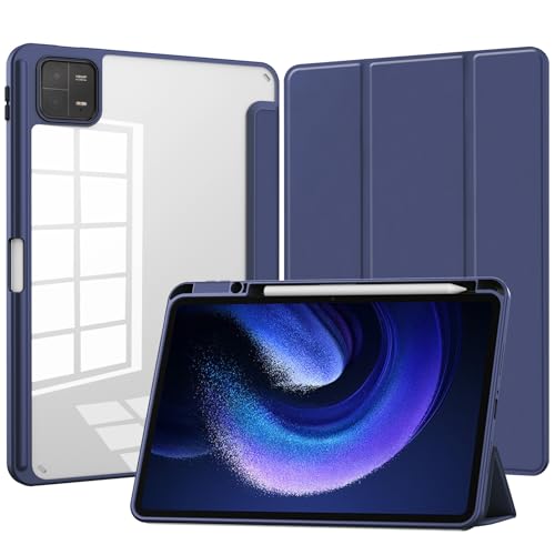 Xiaomi Redmi Pad 2 Pro 12.1�C���`�p �P�[�X �w�ʃN���A ���� Xiaomi POCO Pad M1 12.1�C���`�Ή� �J�o�[ �I�[�g�X���[�v�@�\�t�� �O�܂�X�^���h �ϏՌ� �y��,�Z���u���[