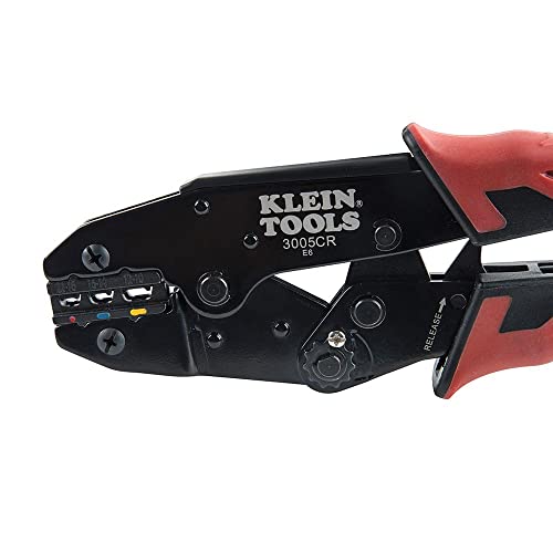 Klein Tools 3005CR Draht-Crimper Werkzeug, Ratsche isolierte Klemmzange für 10 bis 22 AWG Draht – Bild 8